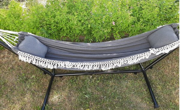 DUŻY MOCNY HAMAK BALI PODUSZKI BOHO 250 x 150cm XL D 14.2 - obrazek 2