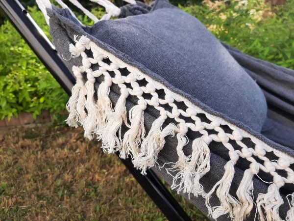 DUŻY MOCNY HAMAK BALI PODUSZKI BOHO 250 x 150cm XL D 14.2 - obrazek 4