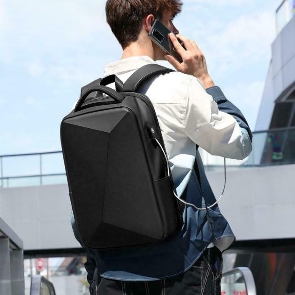 TORBA PLECAK NA LAPTOPA USB ANTYKRADZIEŻOWY TSA D I 18.3a - obrazek 2
