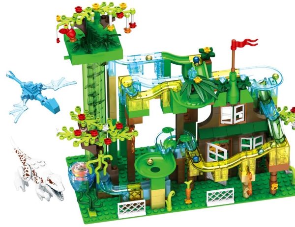 KLOCKI DŻUNGLA TOR KULKOWY PARK JURAJSKI T-REX LED  323 EL 15010 D III 18.2 a