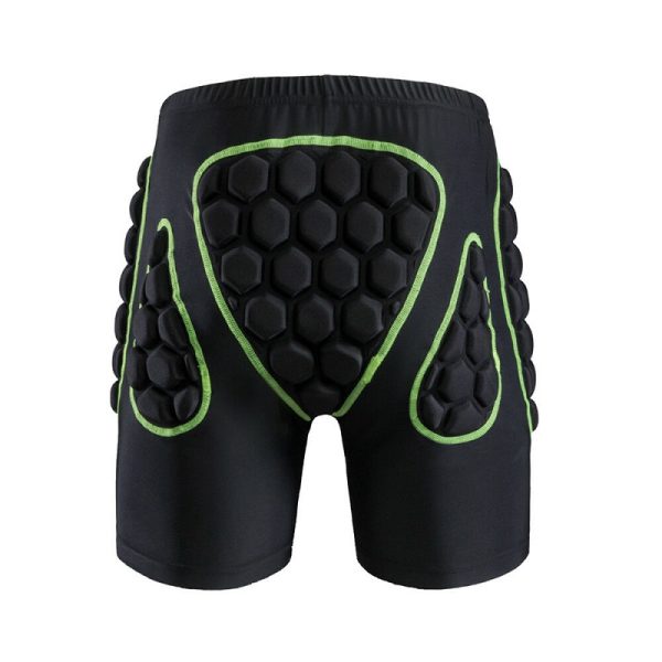 SPODENKI SNOWBOARDOWE OCHRONNE NARTY ŁYŻWY XL  ZIELONE D III 16.3 a - obrazek 4