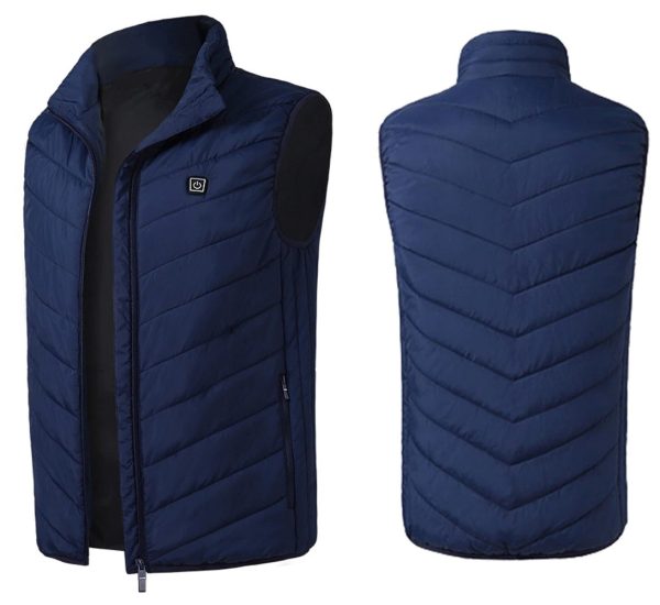 KAMIZELKA OGRZEWANA KURTKA PODGRZEWANA USB  2-3XL GRANATOWA z metki 5XL  D I 4.1 a