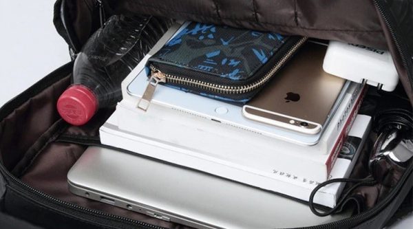 PLECAK SZKOLNY ŚWIECĄCY ODBLASKOWY USB + NERKA - obrazek 2
