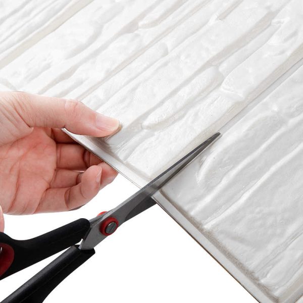 8x TAPETA CEGŁA KAMIEŃ SAMOPRZYLEPNA DIY NAKLEJKA            77x70CM BIAŁY KAMIEŃ - 10 - obrazek 3