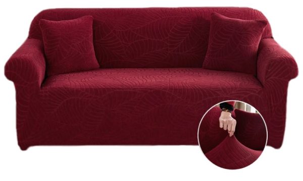 POKROWIEC NA SOFĘ KANAPĘ ELASTYCZNY WZORY 3OS BORDOWY 190-230 CM D II 15.2 a