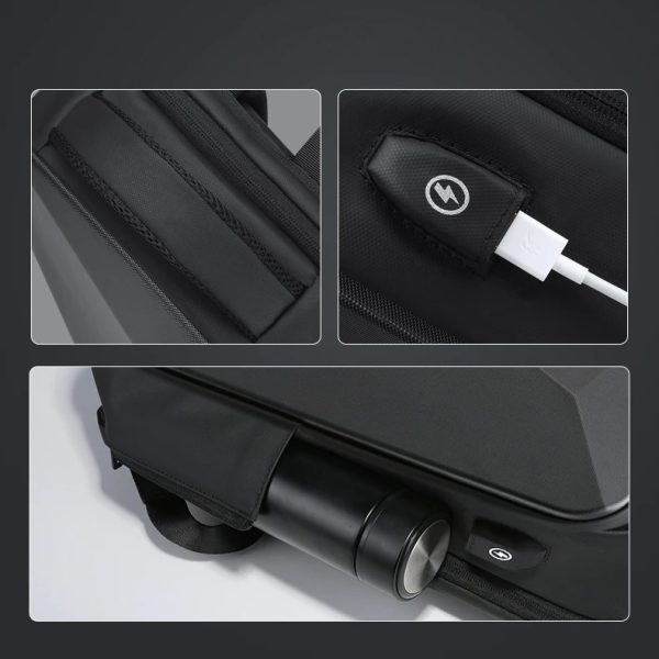 TORBA PLECAK NA LAPTOPA USB ANTYKRADZIEŻOWY TSA D I 18.3a - obrazek 7