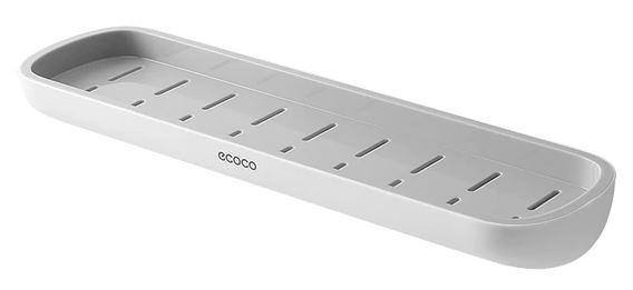 PÓŁKA ŁAZIENKOWA WISZĄCA POD PRYSZNIC ECOCO SZARA D I 1.1