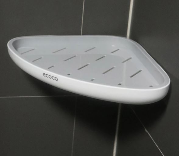 PÓŁKA ŁAZIENKOWA NAROŻNA POD PRYSZNIC ECOCO SZARA D I 14.1b - obrazek 4