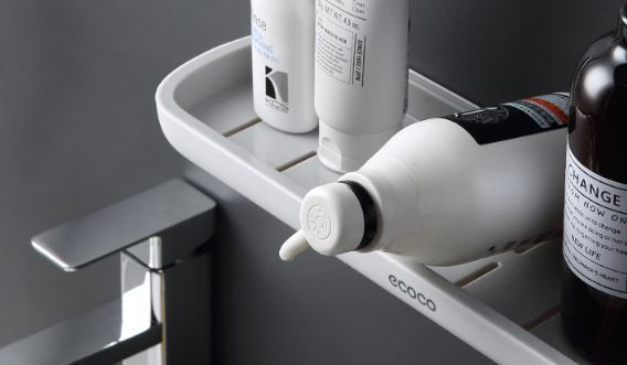 PÓŁKA ŁAZIENKOWA WISZĄCA POD PRYSZNIC ECOCO SZARA D I 1.1 - obrazek 3