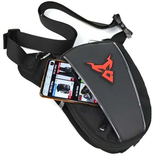 TORBA MOTOCYKLOWA BIODRÓWKA NERKA SASZETKA NA NOGĘ CZERWONA D I 1.1 - obrazek 6