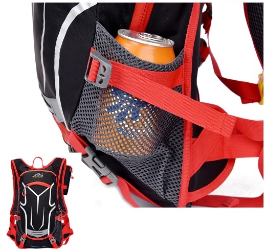 PLECAK TURYSTYCZNY SPORTOWY TREKKINGOWY NA ROWER CZERWONY D I 5.3b - obrazek 4