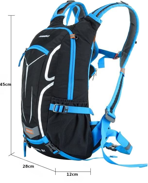 PLECAK TURYSTYCZNY SPORTOWY TREKKINGOWY NA ROWER NIEBIESKI D I 5.3 b - obrazek 10