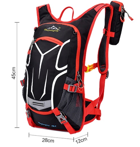 PLECAK TURYSTYCZNY SPORTOWY TREKKINGOWY NA ROWER CZERWONY D I 5.3b - obrazek 7