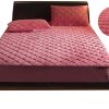 POKROWIEC NA MATERAC PIKOWANY PLUSZ 160x200x30 CM RÓŻOWY D I 14.2a