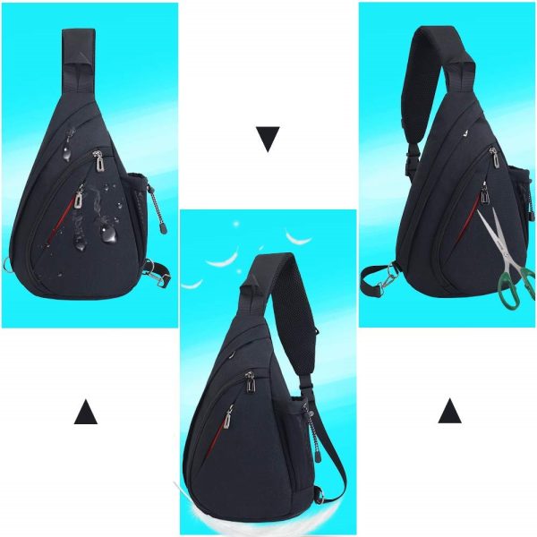 NERKA PLECAK TORBA NA RAMIĘ CROSSBODY MIEJSKI       CZARNY D I 3.2b - obrazek 12