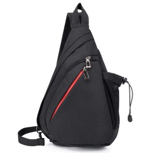 NERKA PLECAK TORBA NA RAMIĘ CROSSBODY MIEJSKI       CZARNY D I 3.2b
