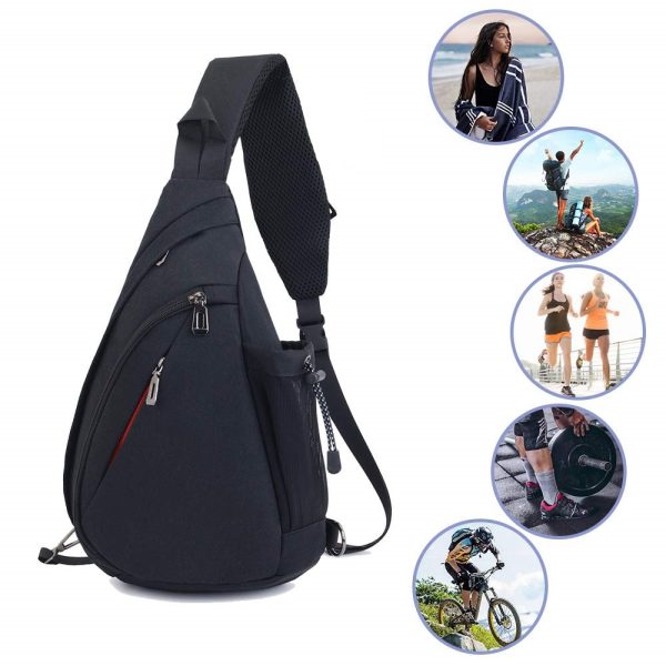NERKA PLECAK TORBA NA RAMIĘ CROSSBODY MIEJSKI       CZARNY D I 3.2b - obrazek 6