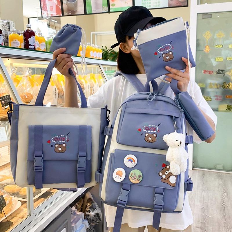 PLECAK SZKOLNY DAMSKI PIÓRNIK TORBA SHOPPER ZESTAW D I 8.3b - obrazek 3