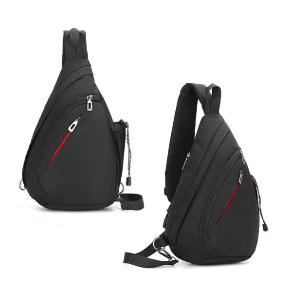 NERKA PLECAK TORBA NA RAMIĘ CROSSBODY MIEJSKI       CZARNY D I 3.2b - obrazek 5