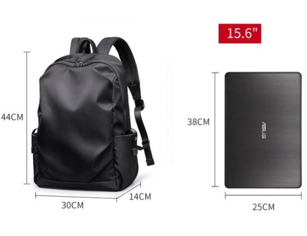 PLECAK NA LAPTOPA USB PODRÓŻNY WODOODPORNY CZARNY D I 9.1 - obrazek 8
