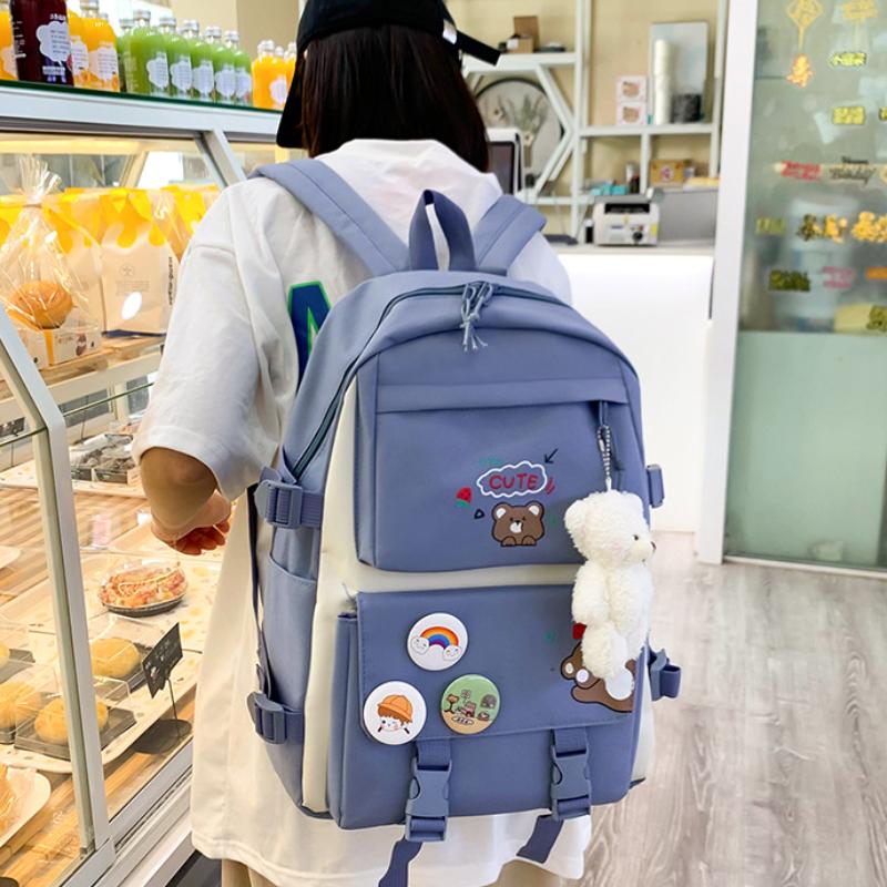 PLECAK SZKOLNY DAMSKI PIÓRNIK TORBA SHOPPER ZESTAW D I 8.3b - obrazek 4