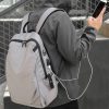 PLECAK NA LAPTOPA USB PODRÓŻNY WODOODPORNY SZARY D I 5.2 a - obrazek 9