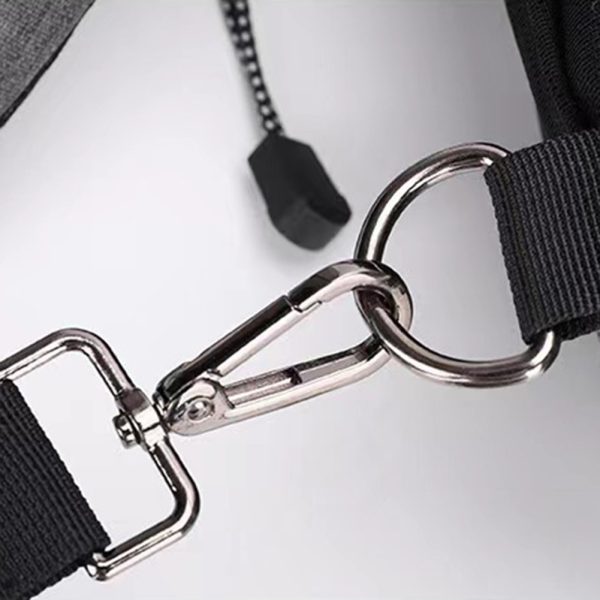NERKA PLECAK TORBA NA RAMIĘ CROSSBODY MIEJSKI       CZARNY D I 3.2b - obrazek 9