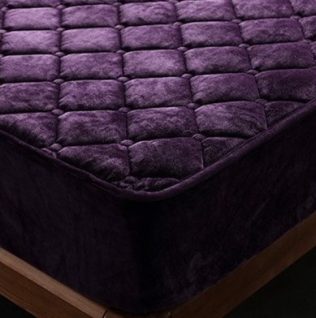 POKROWIEC NA MATERAC PIKOWANY PLUSZ 90x200x30 CM FIOLETOWY D I 14.3a
