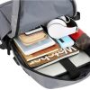 PLECAK NA LAPTOPA USB PODRÓŻNY WODOODPORNY SZARY D I 5.2 a - obrazek 3