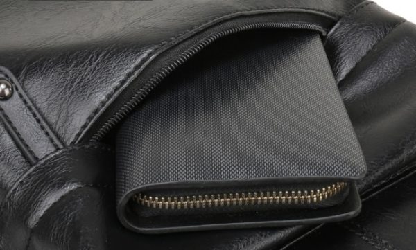 PLECAK NA LAPTOPA MĘSKI DAMSKI DO PRACY SZKOŁY BL        CZARNY D I 6.3a - obrazek 7