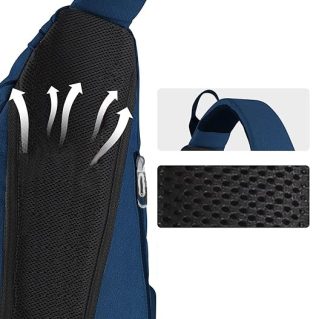 NERKA PLECAK TORBA NA JEDNO RAMIĘ SASZETKA CROSSBODY MIEJSKI MĘSKI NIEBIESKI D I 7.2 a