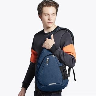 NERKA PLECAK TORBA NA JEDNO RAMIĘ SASZETKA CROSSBODY MIEJSKI MĘSKI NIEBIESKI D I 7.2 a