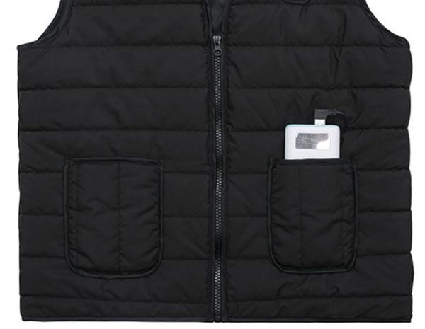 KAMIZELKA PODGRZEWANA OGRZEWANA USB KURTKA PIKOWANA BEZRĘKAWNIK CZARNA XL/XXL (z metki 6XL) NOWA D I 8.3a - obrazek 6
