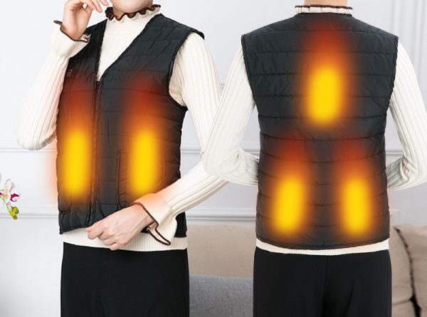 KAMIZELKA PODGRZEWANA OGRZEWANA USB KURTKA PIKOWANA BEZRĘKAWNIK CZARNA XL/XXL (z metki 6XL) NOWA D I 8.3a - obrazek 10