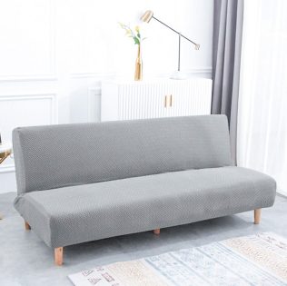 POKROWIEC NA WERSALKĘ SOFĘ ELASTYCZNY ŻAKARD JODEŁKA PREMIUM 190-210 CM  JASNY SZARY