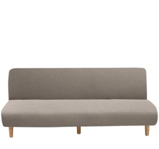 POKROWIEC NA WERSALKĘ SOFĘ ELASTYCZNY ŻAKARD JODEŁKA PREMIUM 190-210 CM BEŻOWY