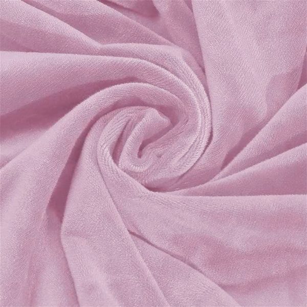 POKROWIEC NA FOTEL KANAPĘ SOFĘ ELASTYCZNY WELUR PREMIUM AKSAMIT 90-140 CM 1OS JASNY RÓŻ - obrazek 6