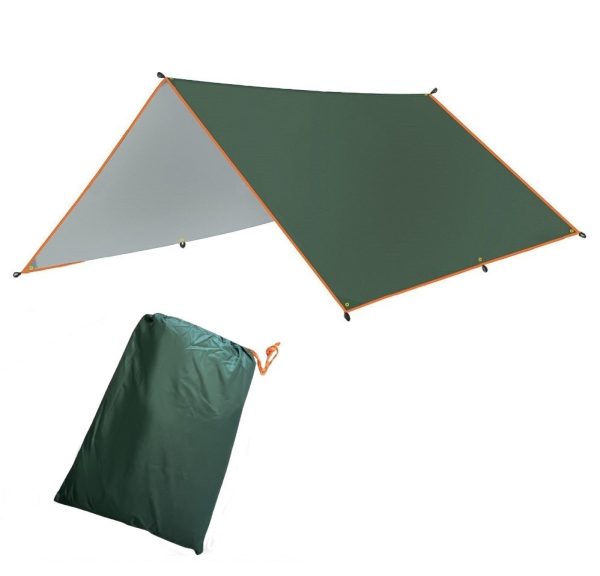 TARP PŁACHTA BIWAKOWA WODOODPORNA TERMICZNA 3X3 m ŻAGIEL PRZECIWSŁONECZNY D III 14.3 b - obrazek 6