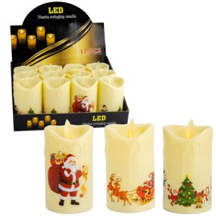 ZNICZ LED ŚWIECZKA WKŁAD DO ZNICZA 10 CM NA BATERIE ŚWIECA 12 SZTUK