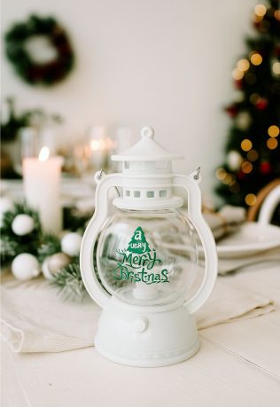 LATARENKA LED MERRY CHRISTMAS ŚWIECA OZDOBA ŚWIĄTECZNA DEKORACJA LAMPION