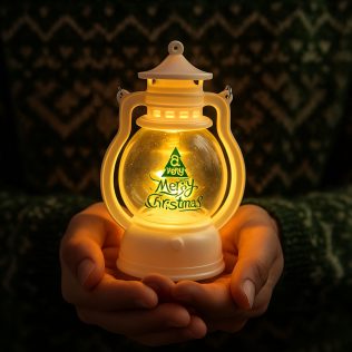 LATARENKA LED MERRY CHRISTMAS ŚWIECA OZDOBA ŚWIĄTECZNA DEKORACJA LAMPION