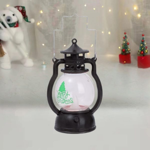 LATARENKA LED MERRY CHRISTMAS CZARNA OZDOBA ŚWIĄTECZNA DEKORACJA LAMPION