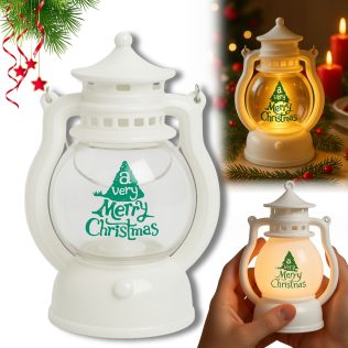 LATARENKA LED MERRY CHRISTMAS ŚWIECA OZDOBA ŚWIĄTECZNA DEKORACJA LAMPION