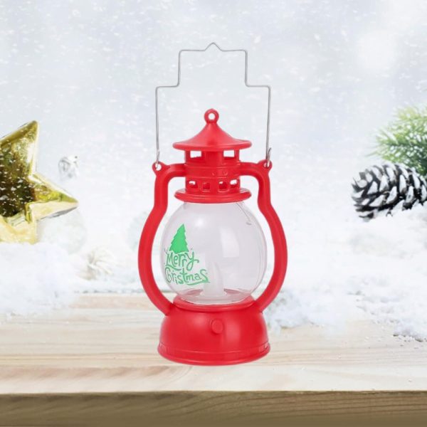 LATARENKA LED MERRY CHRISTMAS CZERWONA OZDOBA ŚWIĄTECZNA DEKORACJA LAMPION