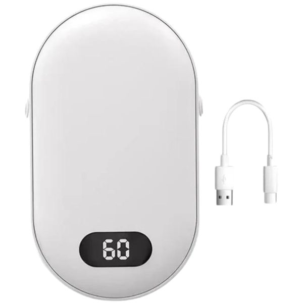 ELEKTRYCZNY OGRZEWACZ DO RĄK POWER BANK 2W1 USB PODGRZEWACZ DŁONI BIAŁY - obrazek 13