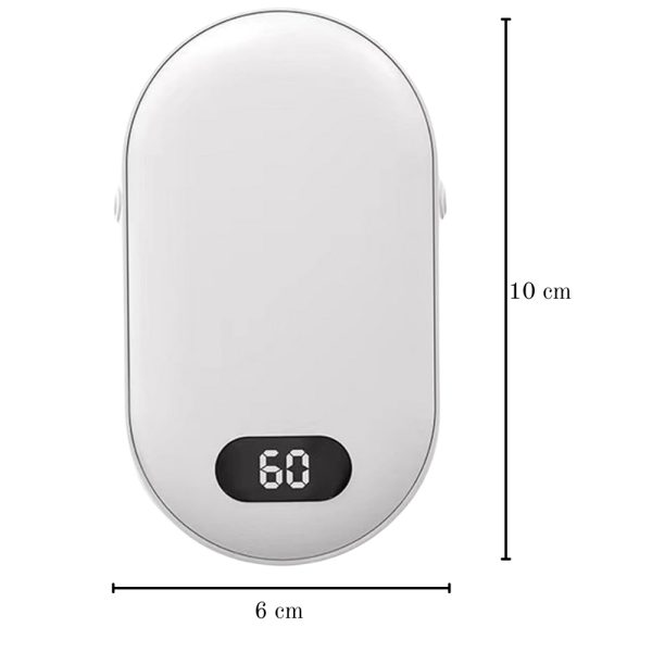 ELEKTRYCZNY OGRZEWACZ DO RĄK POWER BANK 2W1 USB PODGRZEWACZ DŁONI BIAŁY - obrazek 3