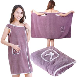 RĘCZNIK KĄPIELOWY TUNIKA DO SAUNY PAREO SZLAFROK DAMSKI SPA BASEN 140 X 90