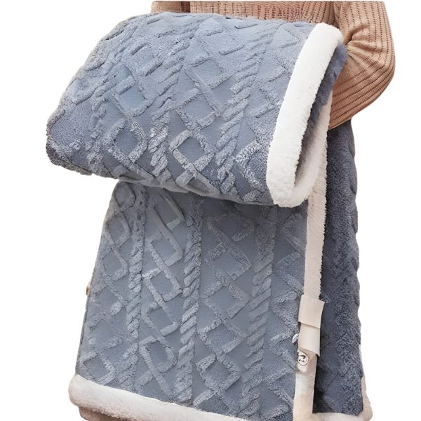MIĘKKI KOC NARZUTA PLED NA ŁÓŹKO BARANEK SHERPA CIEPŁY 160X220 GRUBY DWUSTRONNY