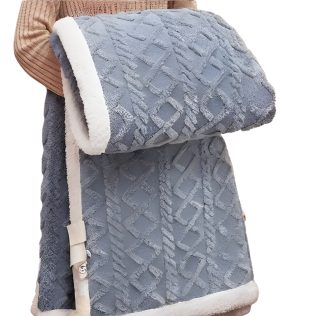 MIĘKKI KOC NARZUTA PLED NA ŁÓŹKO BARANEK SHERPA CIEPŁY 220X230 GRUBY DWUSTRONNY