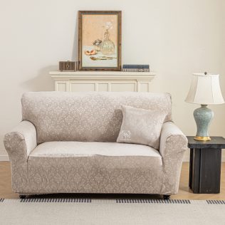 POKROWIEC NA KANAPĘ SOFĘ NAROŻNIK WELUR TŁOCZONY ORNAMENT PREMIUM 145-185CM